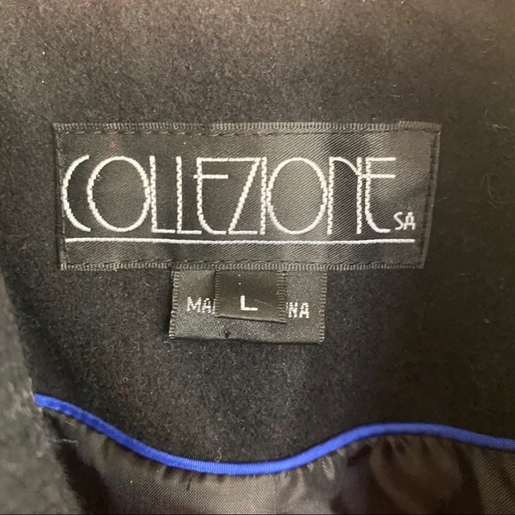 NWOT Collezione Wool Oversized Collar Wrap Coat - Picture 7 of 9